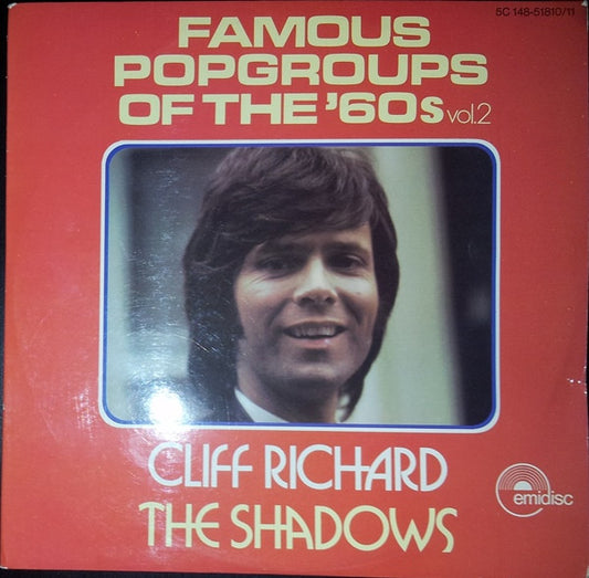 Cliff Richard & The Shadows : Famous Popgroups Of The '60s Vol. 2 (2xLP, Comp, RE, Gat)