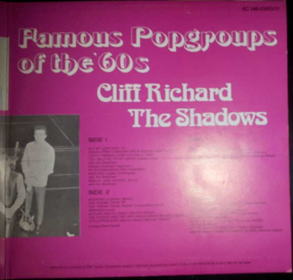 Cliff Richard & The Shadows : Famous Popgroups Of The '60s Vol. 2 (2xLP, Comp, RE, Gat)