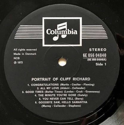 Cliff Richard : Portrait Of Cliff Richard (LP, Comp)