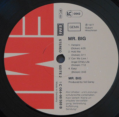 Mr. Big* : Mr. Big (LP, Album)
