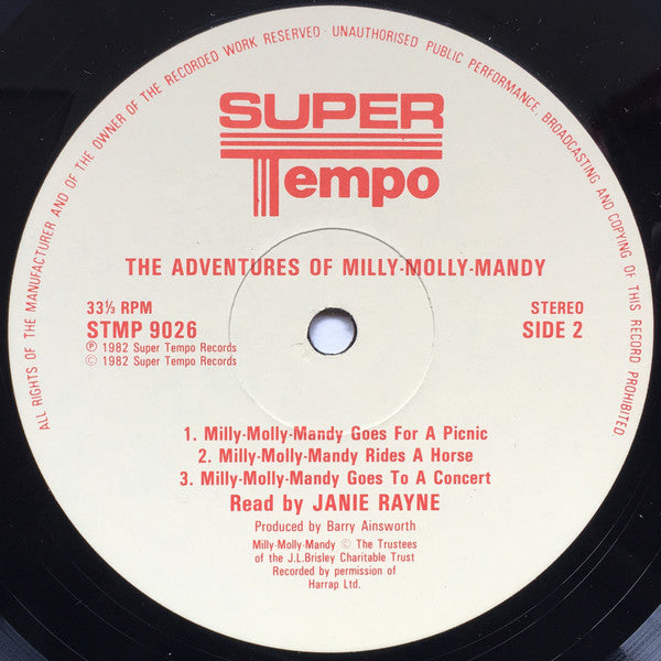 Janie Rayne : The Adventures Of Milly-Molly-Mandy (LP)