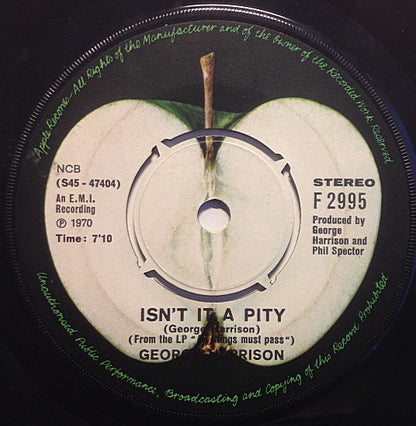 George Harrison : My Sweet Lord / Isn't It A Pity (7", Single)