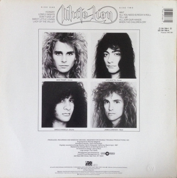 White Lion : Pride (LP, Album)