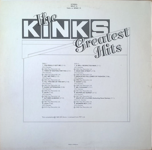 The Kinks : Greatest Hits (LP, Comp)