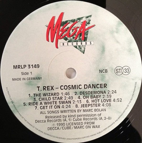 T. Rex / Marc Bolan : Cosmic Dancer (LP, Comp, RE)