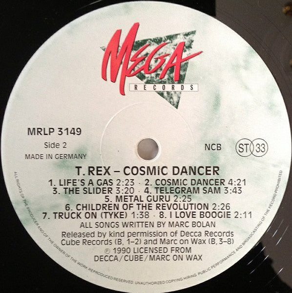 T. Rex / Marc Bolan : Cosmic Dancer (LP, Comp, RE)