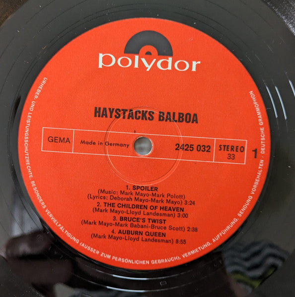 Haystacks Balboa : Haystacks Balboa (LP, Album)