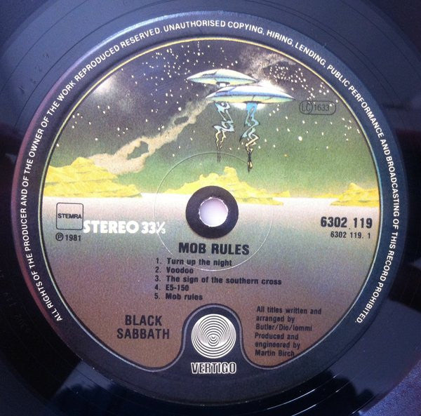 Black Sabbath : Mob Rules (LP, Album)