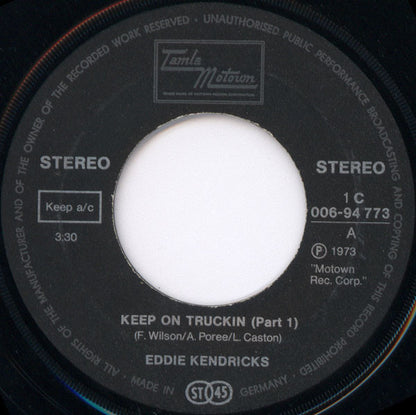 Eddie Kendricks : Keep On Truckin' (7", Single)