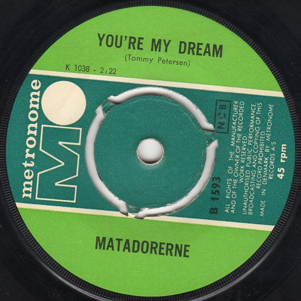 Matadorerne : Memphis Tennessee (7", Single)