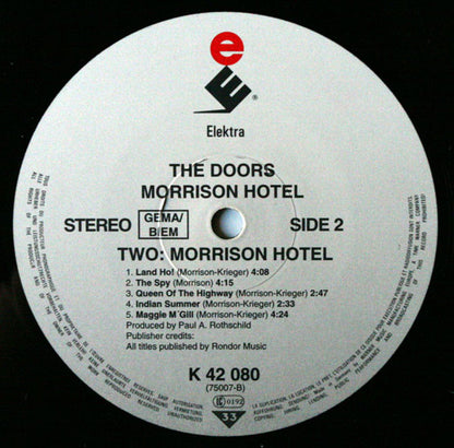 The Doors : Morrison Hotel (LP, Album, RE)