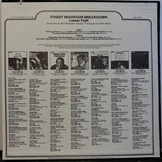 Lester Flatt : Foggy Mountain Breakdown (LP, Album, RE)