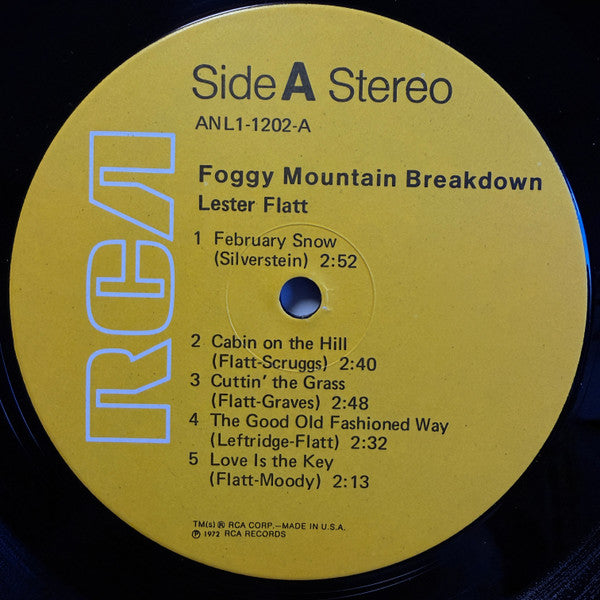 Lester Flatt : Foggy Mountain Breakdown (LP, Album, RE)