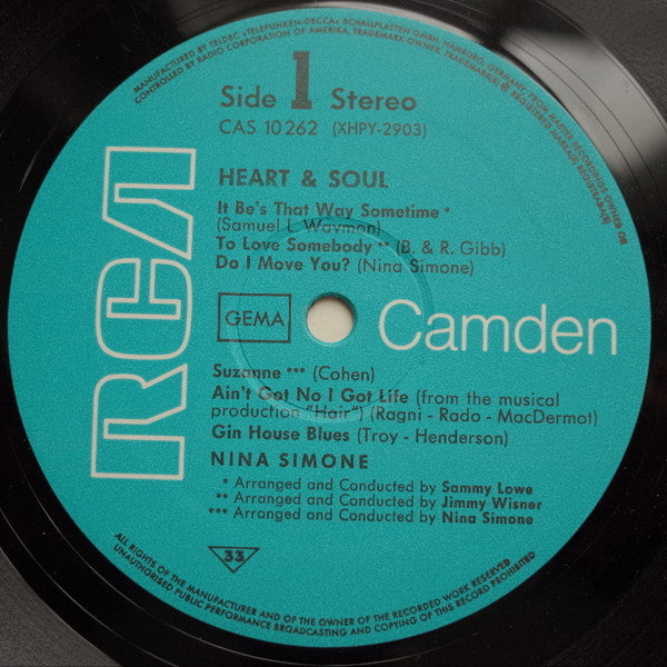 Nina Simone : Heart & Soul (LP, Comp)
