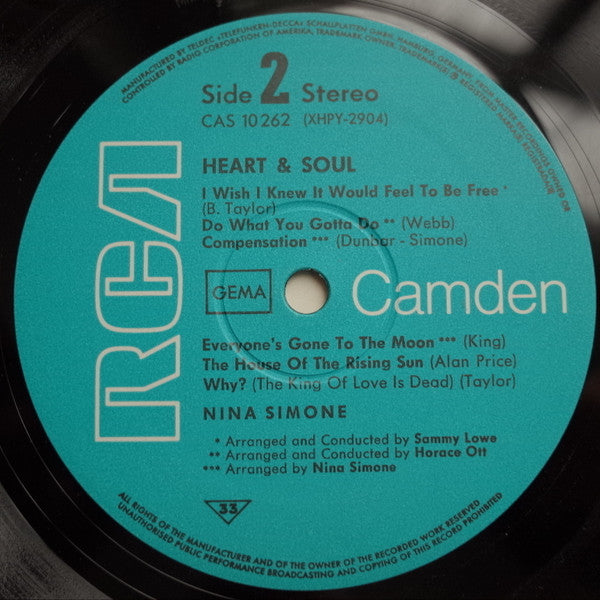 Nina Simone : Heart & Soul (LP, Comp)