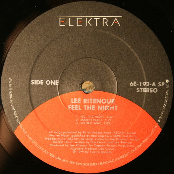 Lee Ritenour : Feel The Night (LP, Album, RE, Spe)