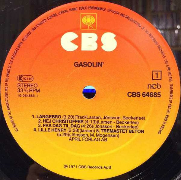 Gasolin' : Gasolin' (LP, Album, RE, Ora)