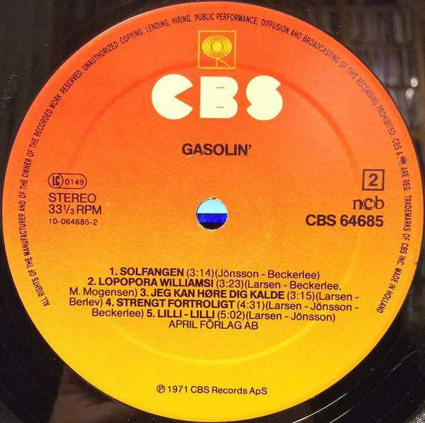 Gasolin' : Gasolin' (LP, Album, RE, Ora)