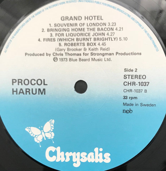 Procol Harum : Grand Hotel (LP, Album, RE, Gat)