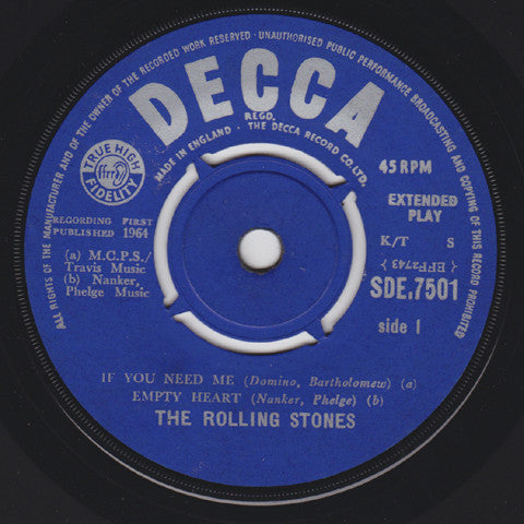 The Rolling Stones : Volume 2 (7", EP, Mono)