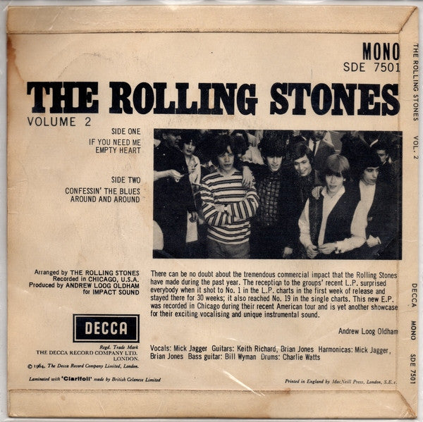 The Rolling Stones : Volume 2 (7", EP, Mono)