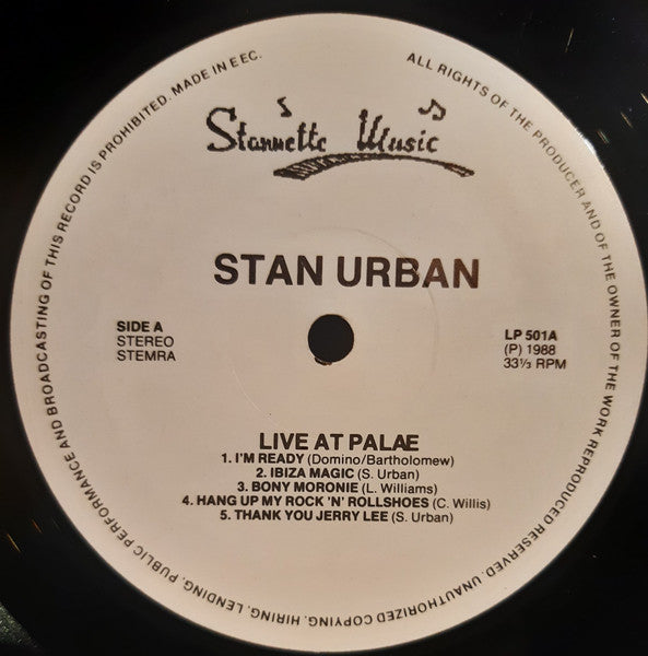 Stan Urban : Live At Palæ (LP)