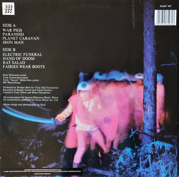 Black Sabbath : Paranoid (LP, Album, RE)