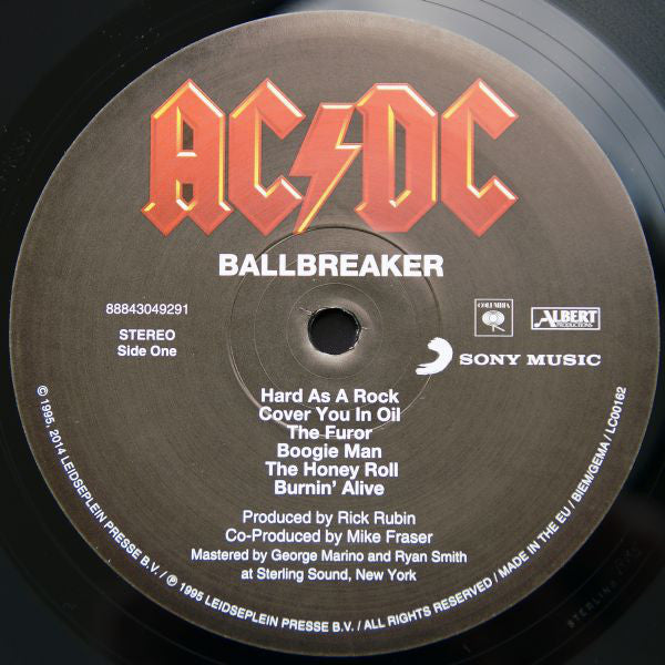 AC/DC : Ballbreaker (LP, Album, RE, RM, 180)