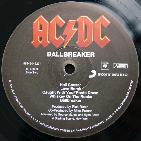 AC/DC : Ballbreaker (LP, Album, RE, RM, 180)