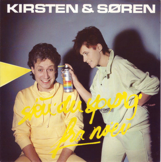 Kirsten & Søren : Sku' Du Spørg' Fra No'en (7", Single, Yel)
