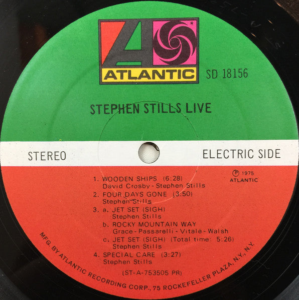Stephen Stills : Stephen Stills Live (LP, Album, PR )