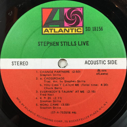 Stephen Stills : Stephen Stills Live (LP, Album, PR )