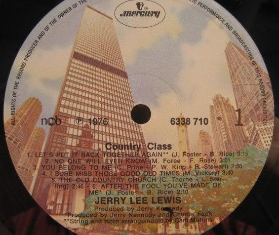 Jerry Lee Lewis : Country Class (LP, Album)