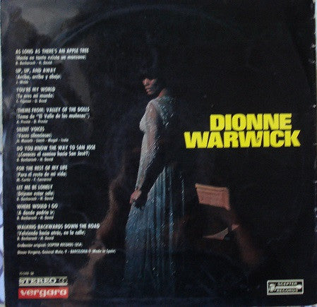 Dionne Warwick : Valley Of The Dolls (LP, Album)