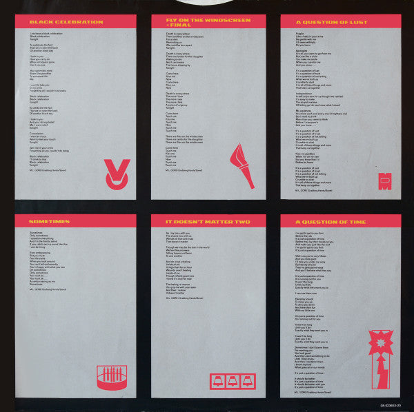 Depeche Mode : Black Celebration (LP, Album)