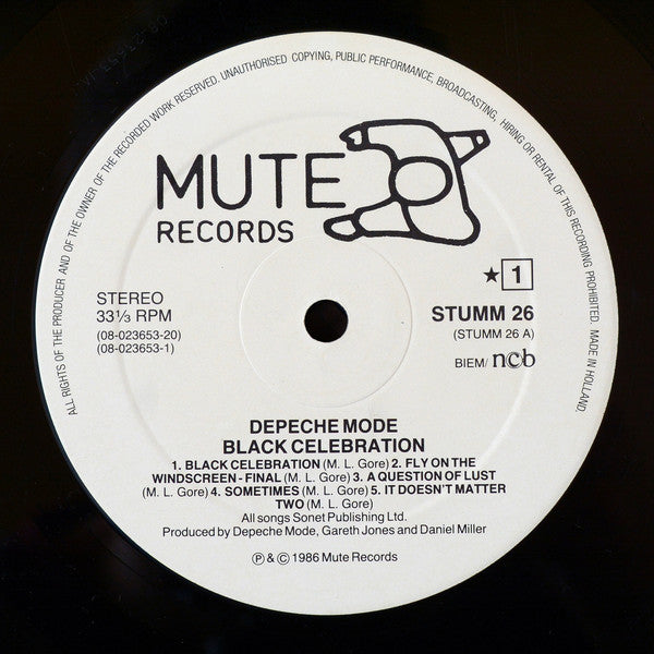 Depeche Mode : Black Celebration (LP, Album)