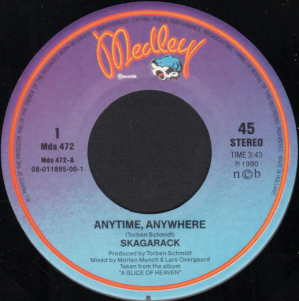 Skagarack : Anytime, Anywhere (7", Single)