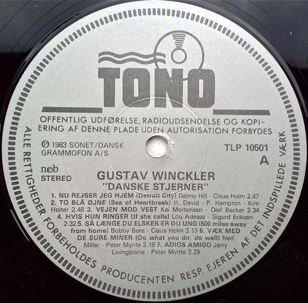 Gustav Winckler : Danske Stjerner Vol. 1 (LP, Comp)