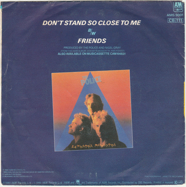 The Police : Don't Stand So Close To Me (7", Single, Sil)