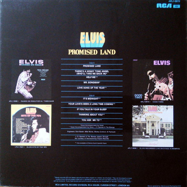 Elvis* : Promised Land (LP, Album)