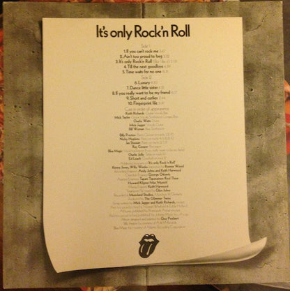 The Rolling Stones : It's Only Rock 'N Roll (LP, Album, CP)