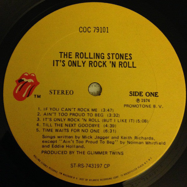 The Rolling Stones : It's Only Rock 'N Roll (LP, Album, CP)
