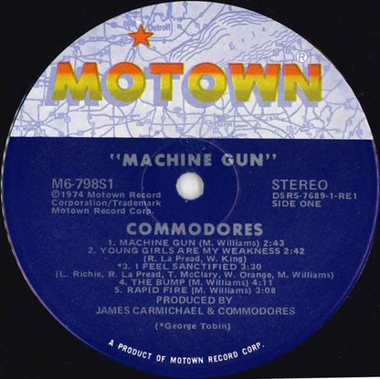 Commodores : Machine Gun (LP, Album, Ind)