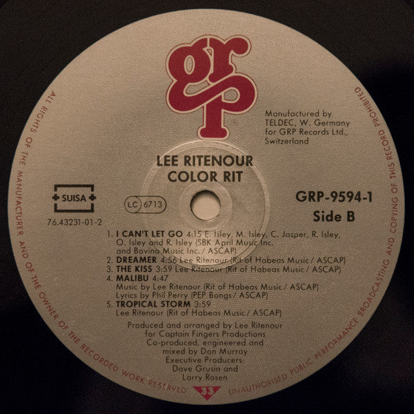 Lee Ritenour : Color Rit (LP, Album)