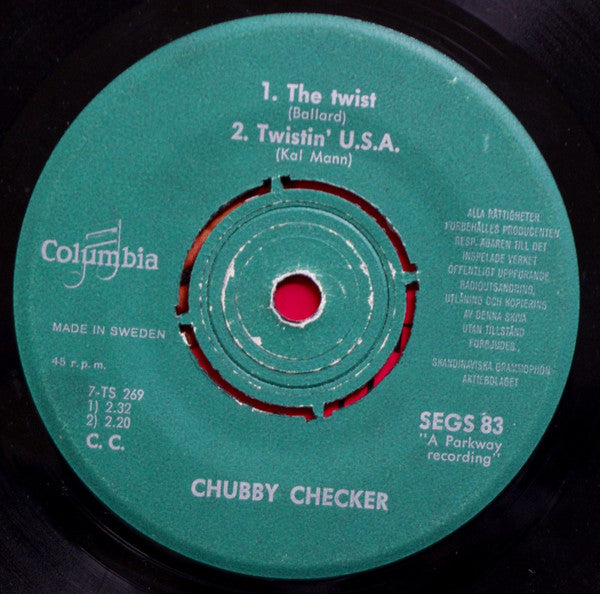 Chubby Checker : The Twist (7", EP)