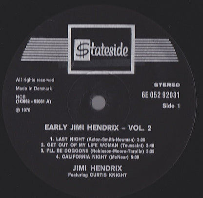 Jimi Hendrix Featuring Curtis Knight : Early Jimi Hendrix, Vol. 2 (LP)