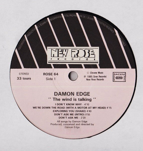 Damon Edge : The Wind Is Talking (LP, Album)