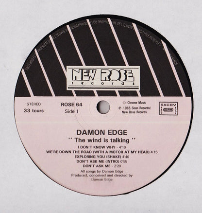 Damon Edge : The Wind Is Talking (LP, Album)