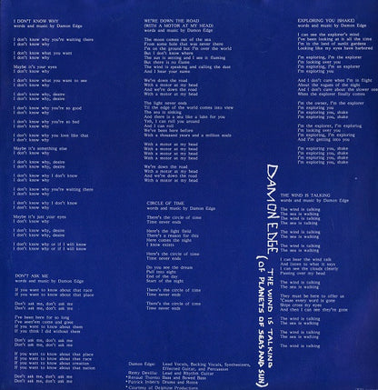 Damon Edge : The Wind Is Talking (LP, Album)