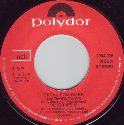 Peter Belli : Sådan Som Du Er (7")